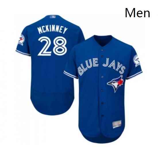 Mens Toronto Blue Jays 28 Billy McKinney Royal Blue Alternate Flex Base Authentic Collection MLB Jersey